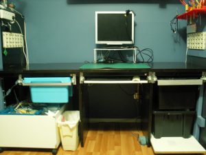 Renovated desk - before it gets lost under piles of stuff!