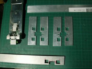 Functional but very hacked rail mounting brackets